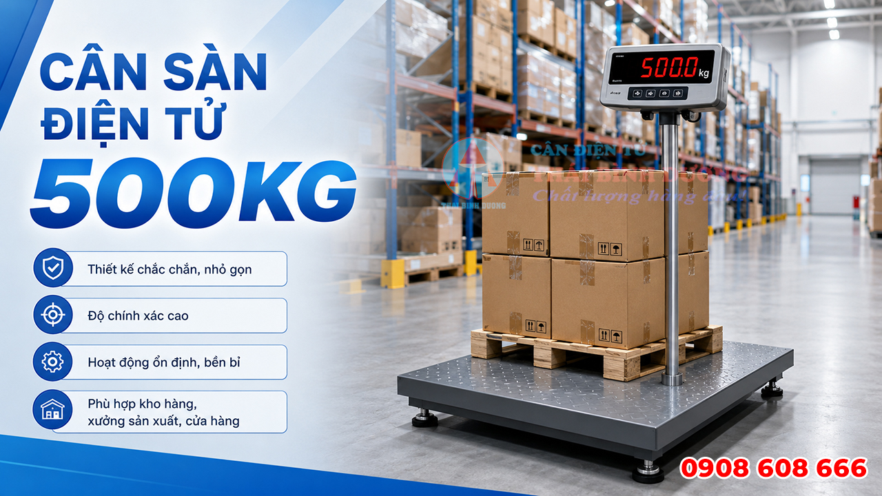 Cân sàn điện tử 500kg