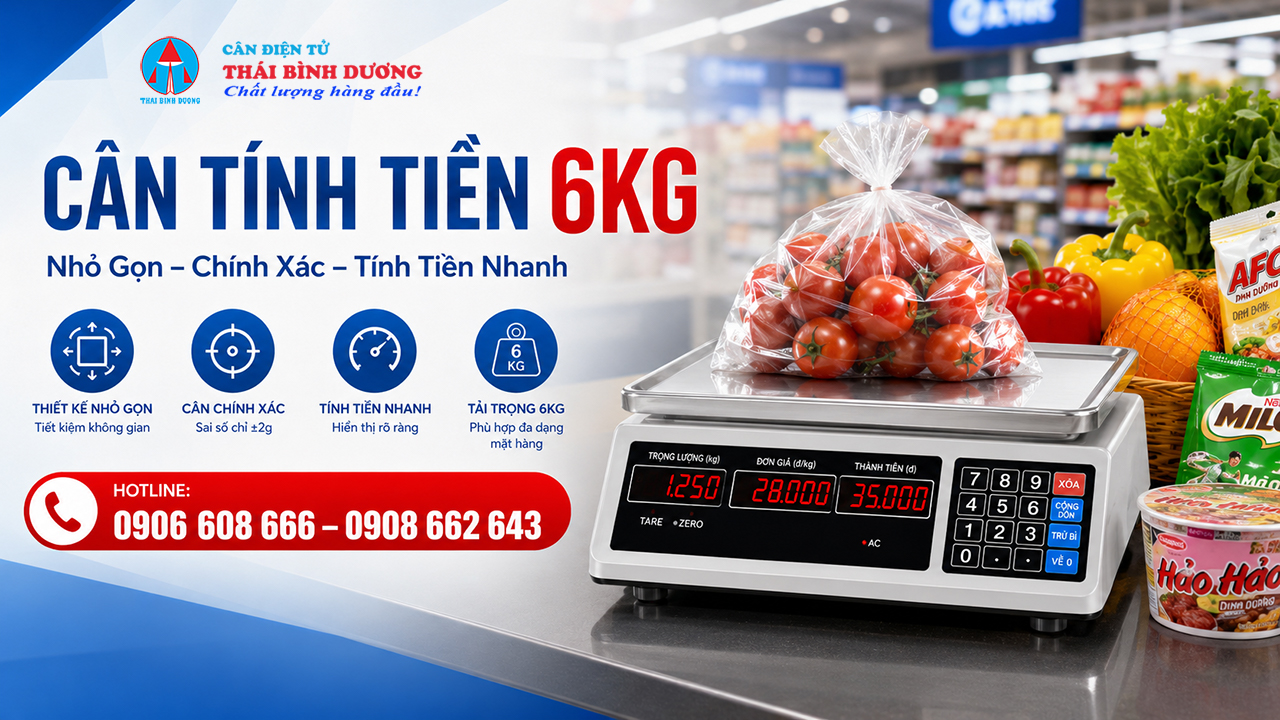 Cân tính tiền 6kg