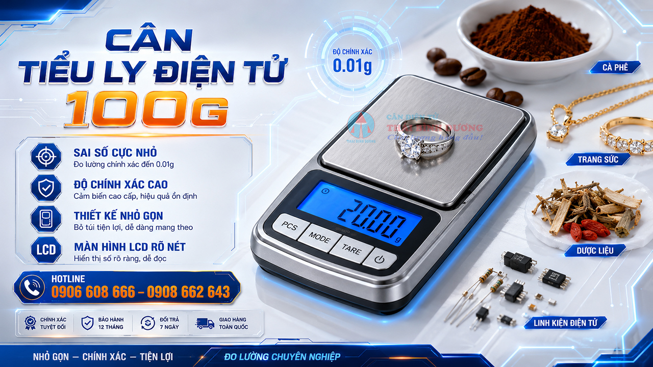 Cân tiểu ly điện tử 100g