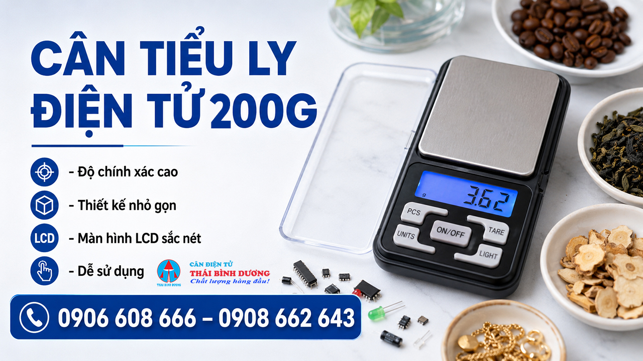 Cân tiểu ly điện tử 200g