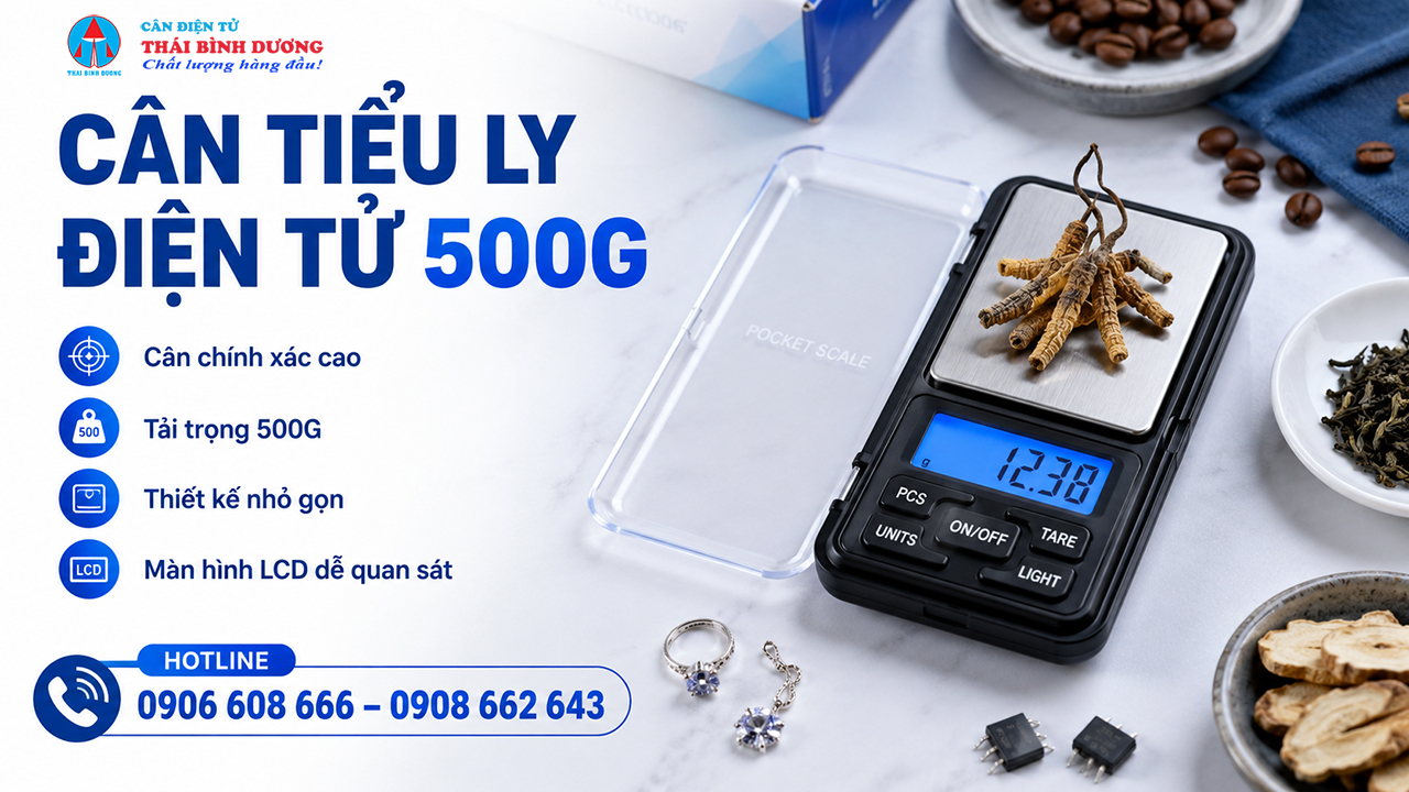 Cân tiểu ly điện tử 500g