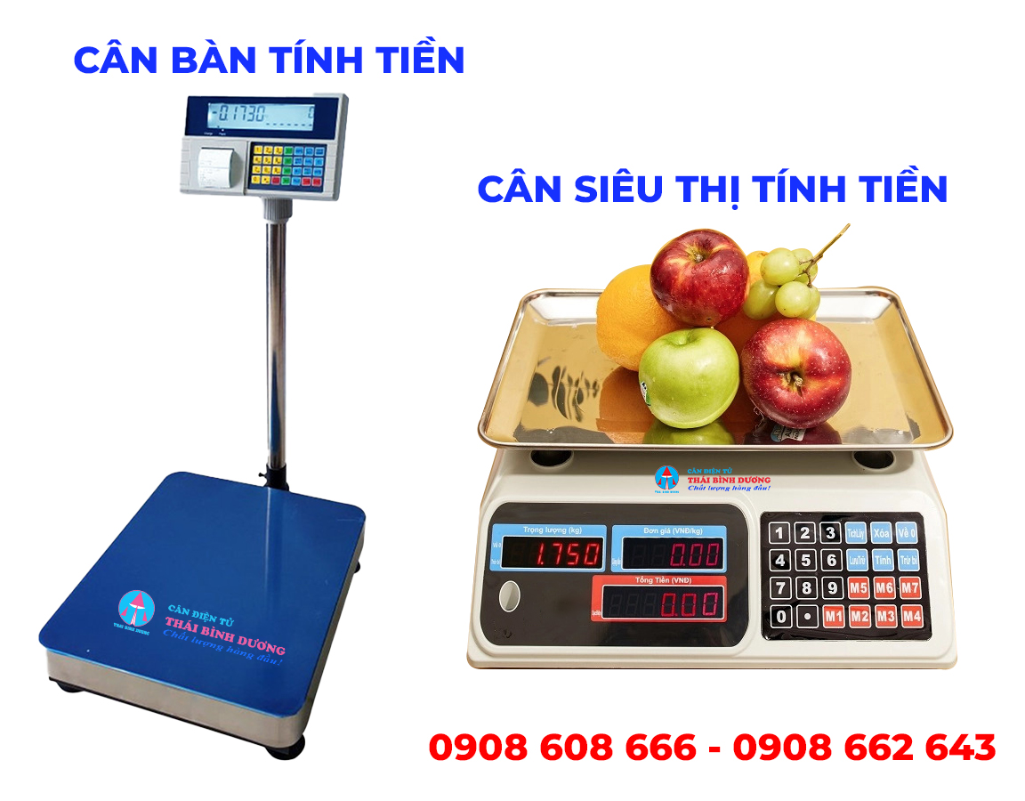 các loại cân điện tử tính tiền