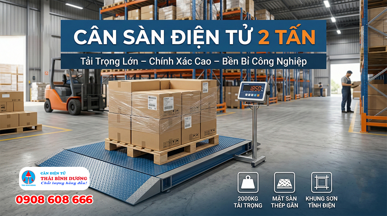 Cân sàn điện tử 2 tấn