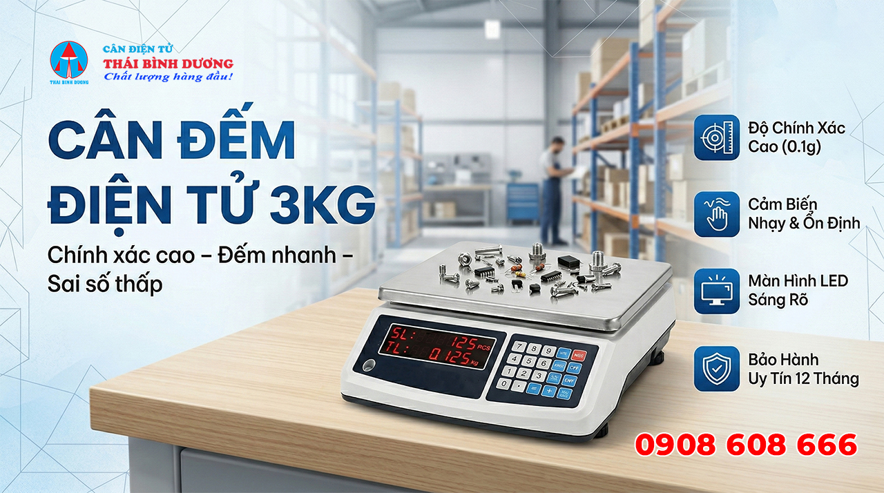 Cân Đếm Điện Tử 3Kg