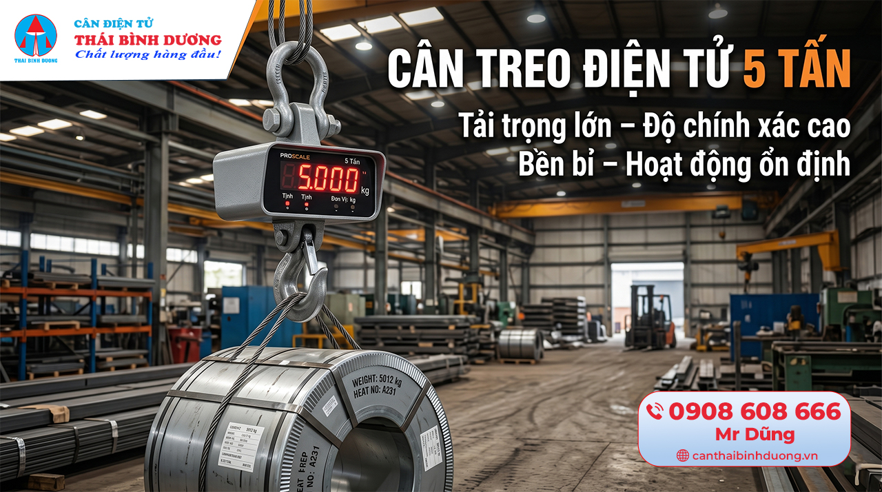 Cân treo điện tử 5 tấn
