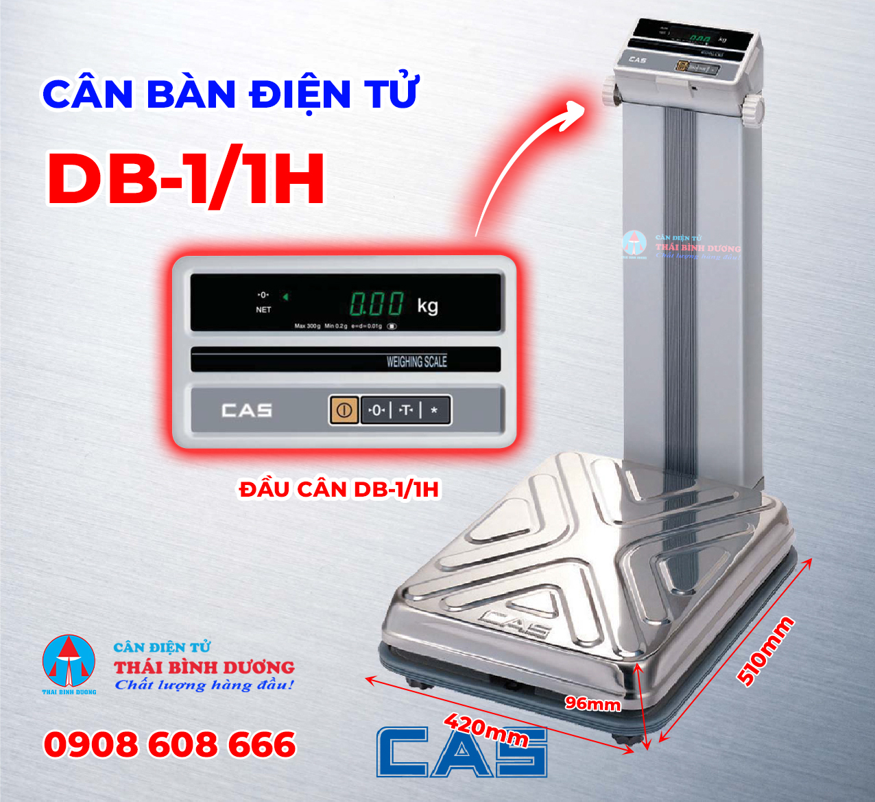 Cân bàn điện tử (30 kg – 500 kg) db