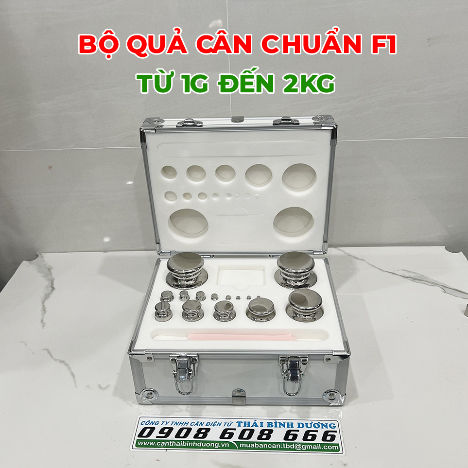 Quả cân chuẩn f1 từ 1g đến 2kg