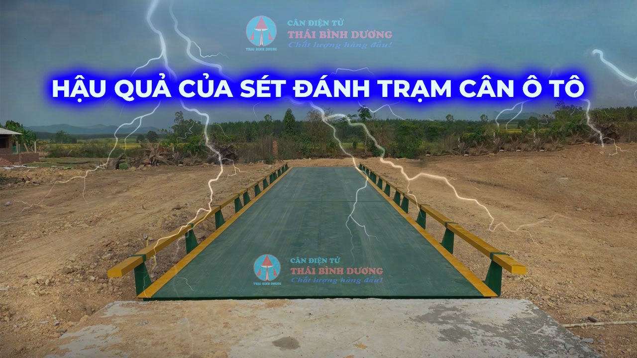 hậu quả của sét đánh trạm ô tô