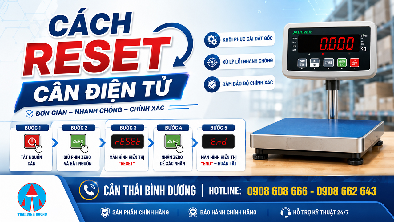 Cách Reset Cân Điện Tử Đơn Giản Nhanh Chóng Chính Xác