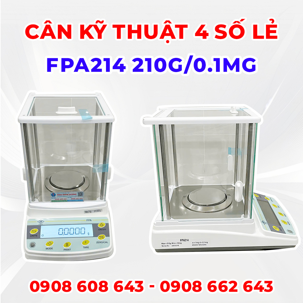 Cân Kỹ Thuật 4 Số Lẻ FPA214 (210g/0.1mg)