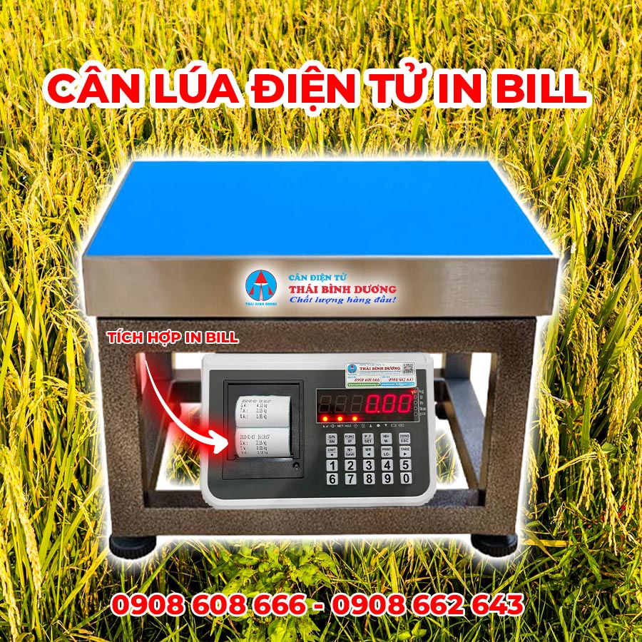 Cân Lúa Điện Tử In Bill