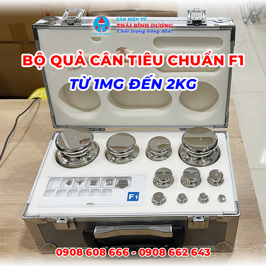 Bộ Quả Cân Tiêu Chuẩn F1 Từ 1mg Đến 2kg