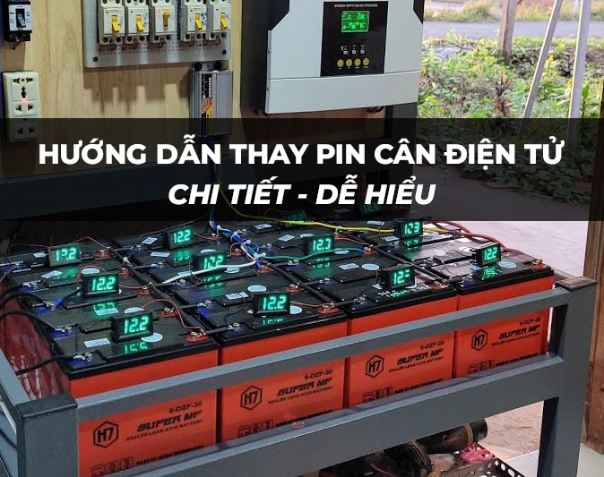 Thay pin cân điện tử