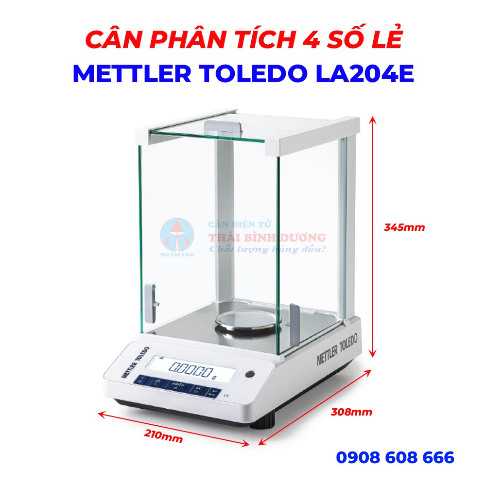 Cân Phân Tích 4 Số Lẻ LA204E Mettler Toledo