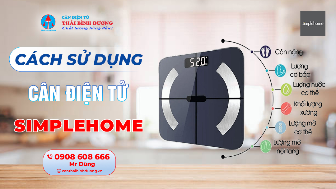 Cách sử dụng cân điện tử Simplehome