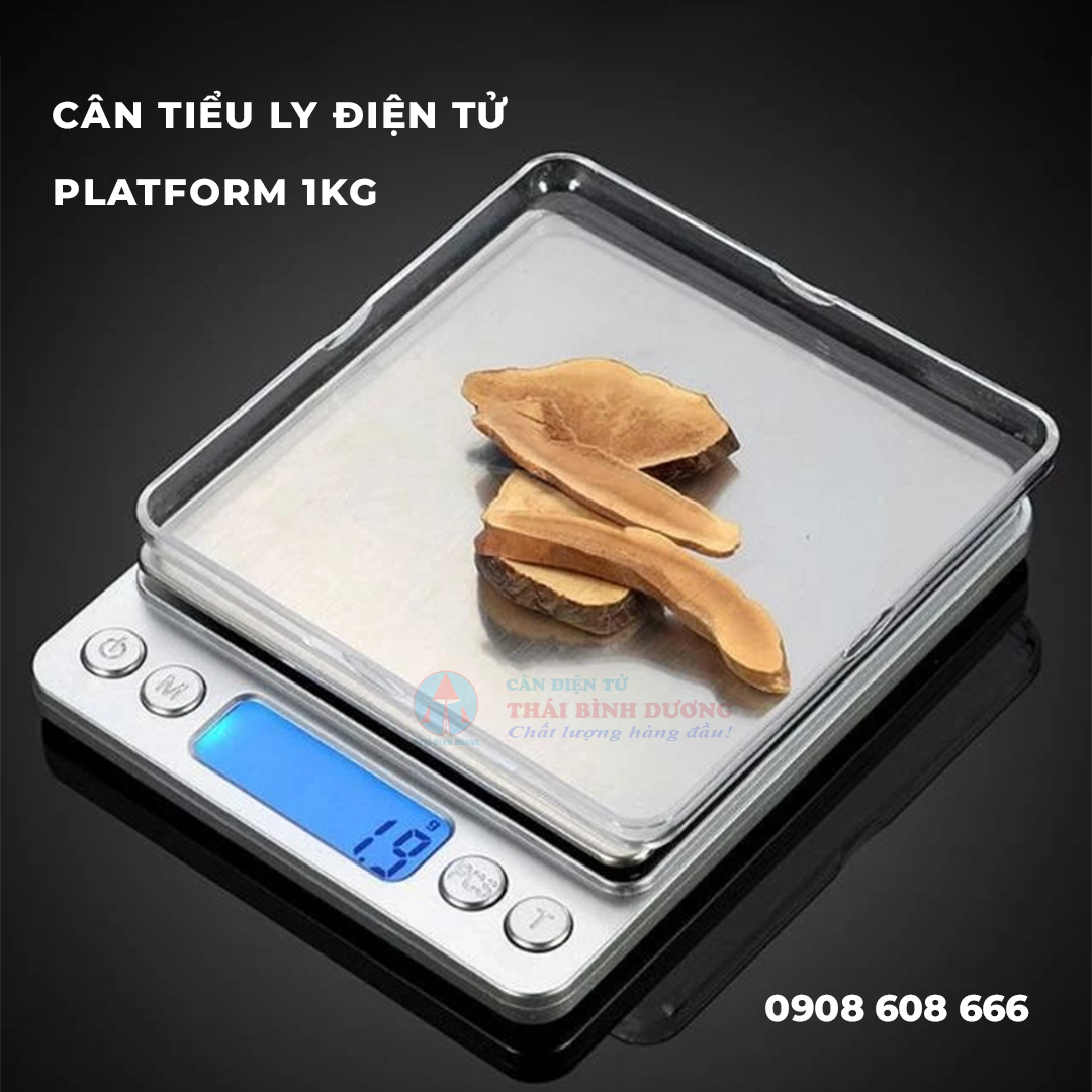 Cân Tiểu Ly Điện Tử Platform 1Kg 3Kg Và 500G