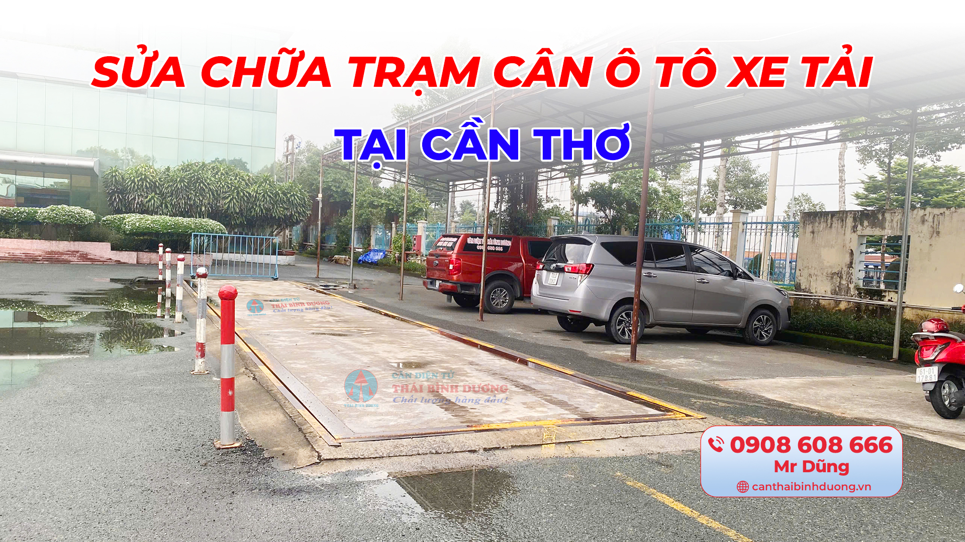 Sửa chữa trạm cân ô tô xe tải tại Cần Thơ