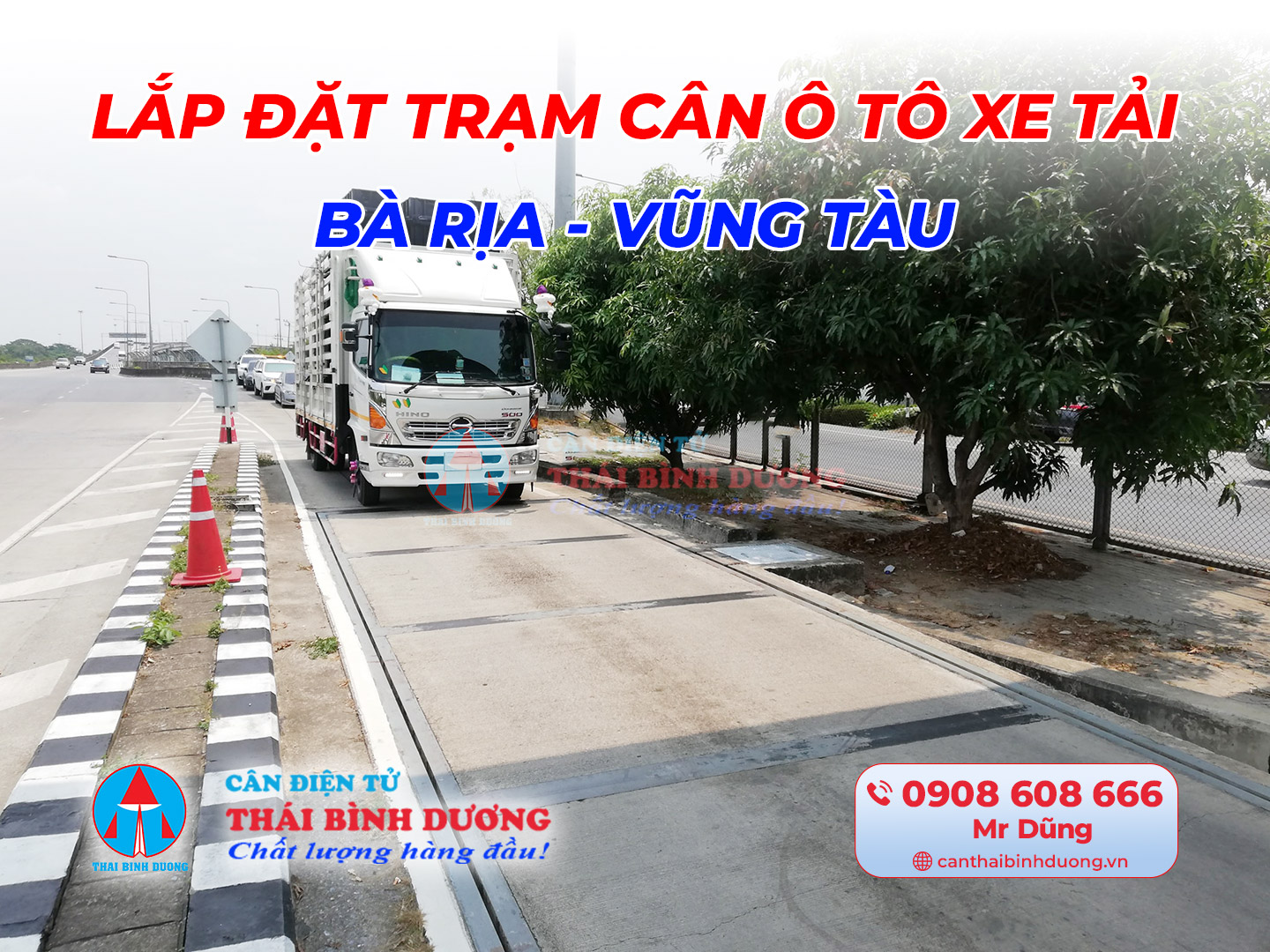 Lắp đặt trạm cân ô tô xe tải Bà Rịa Vũng Tàu