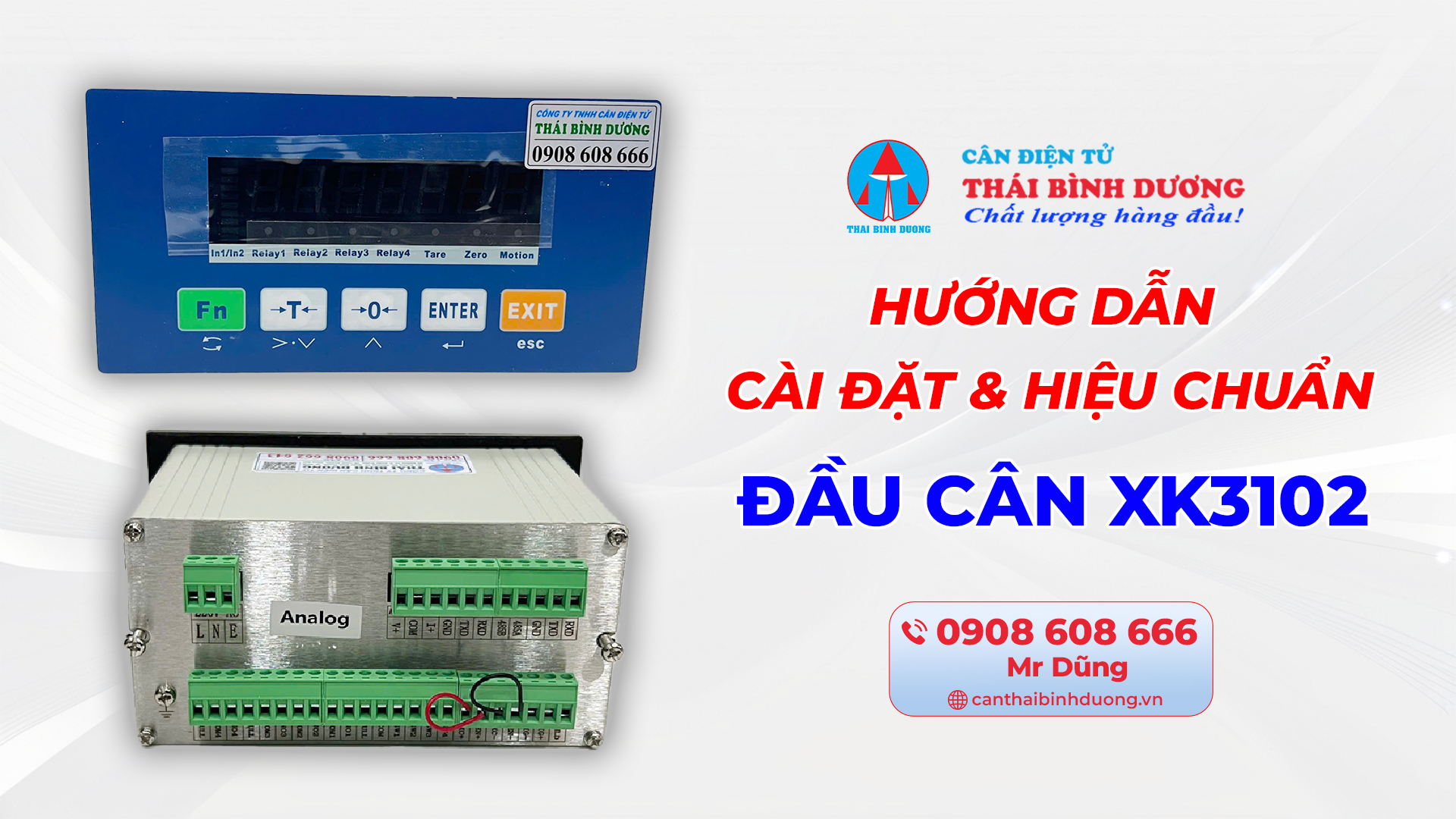 hướng dẫn cài đặt và hiệu chuẩn đầu cân xk3102