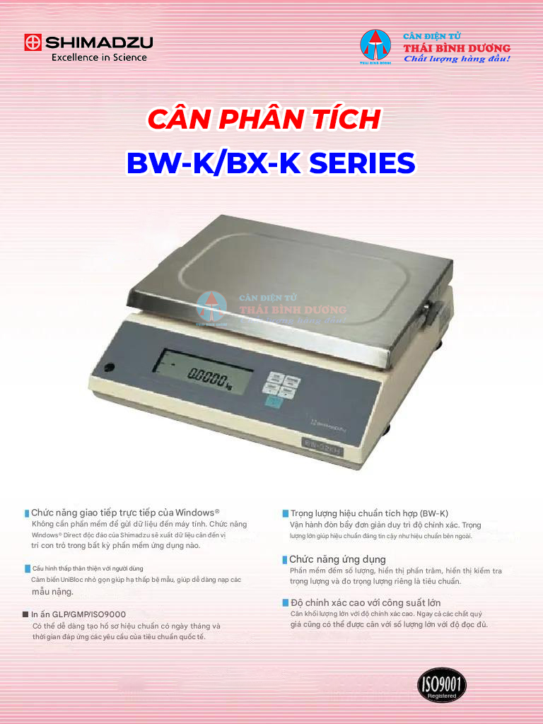 Banner cân điện tử Shimadzu BX-K/BW-K