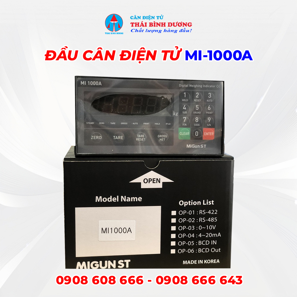 Đầu Cân Điện Tử MI-1000A