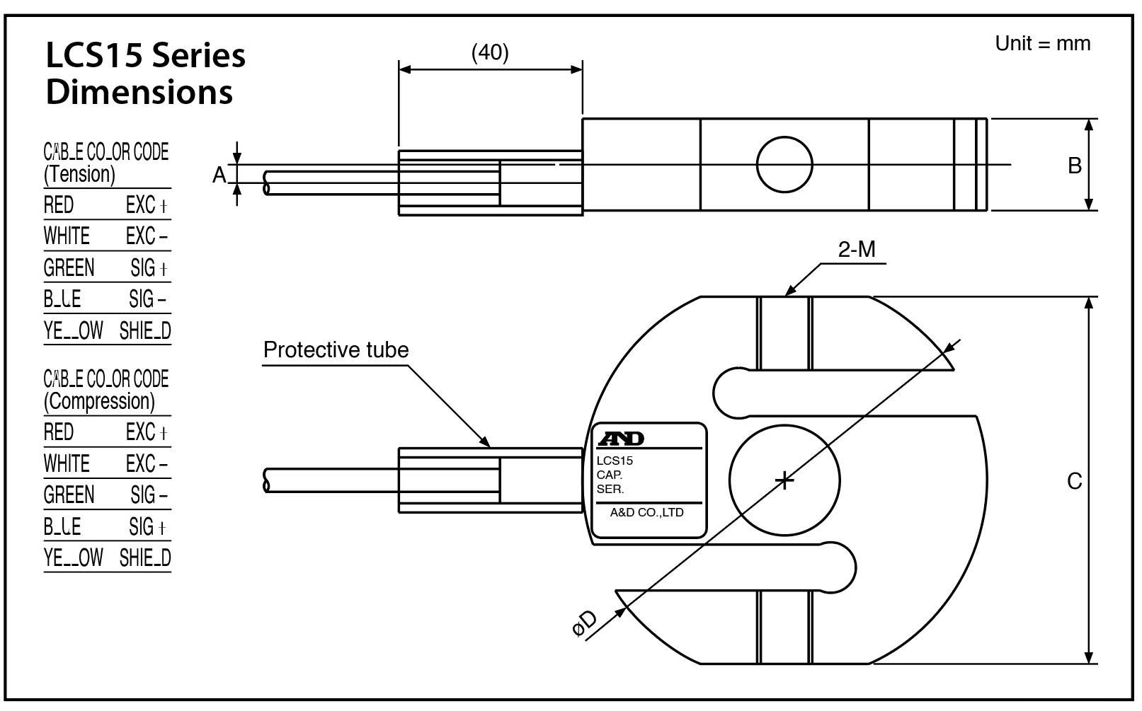 Loadcell LCS15 AND 1