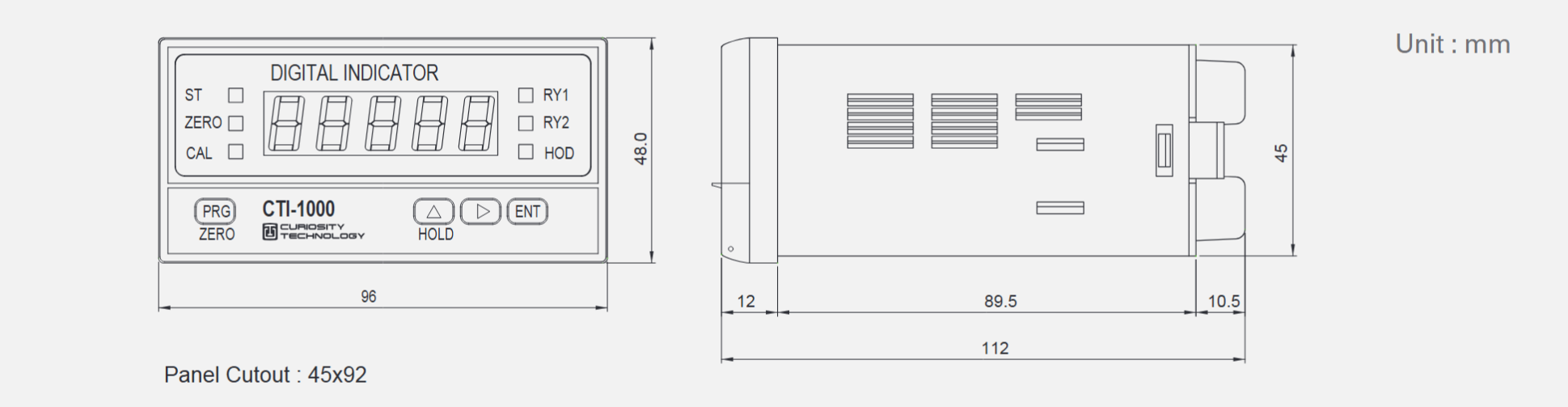 Đầu cân điện tử CTI-1000 Curiotec 1