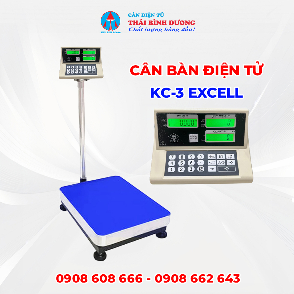 Cân Bàn Điện Tử KC-3 Excell