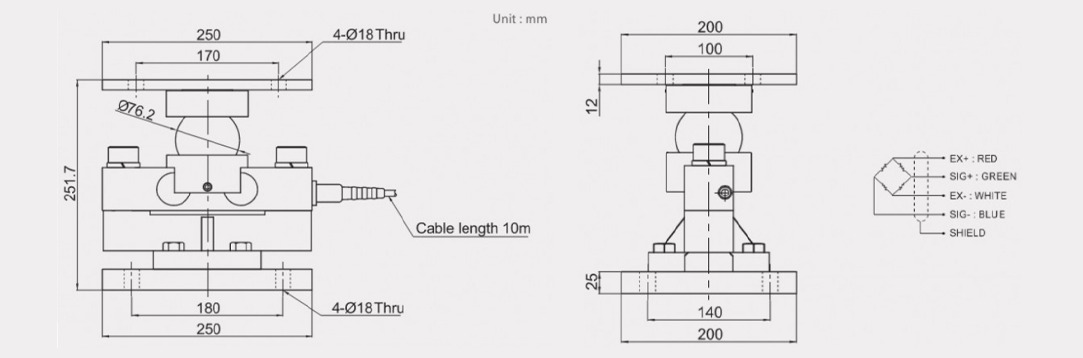 Loadcell Cân Ô Tô TSL900 Migun 1