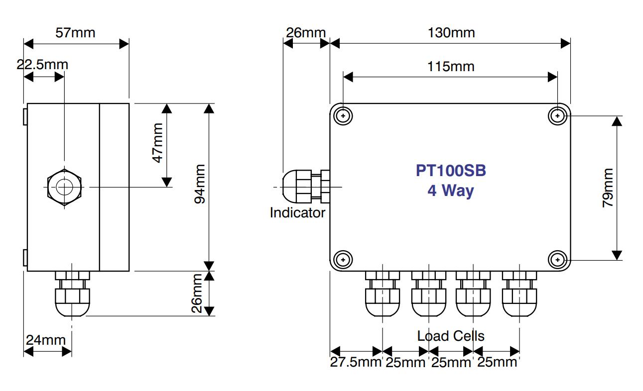 Hộp nối tín hiệu PT100SB 1