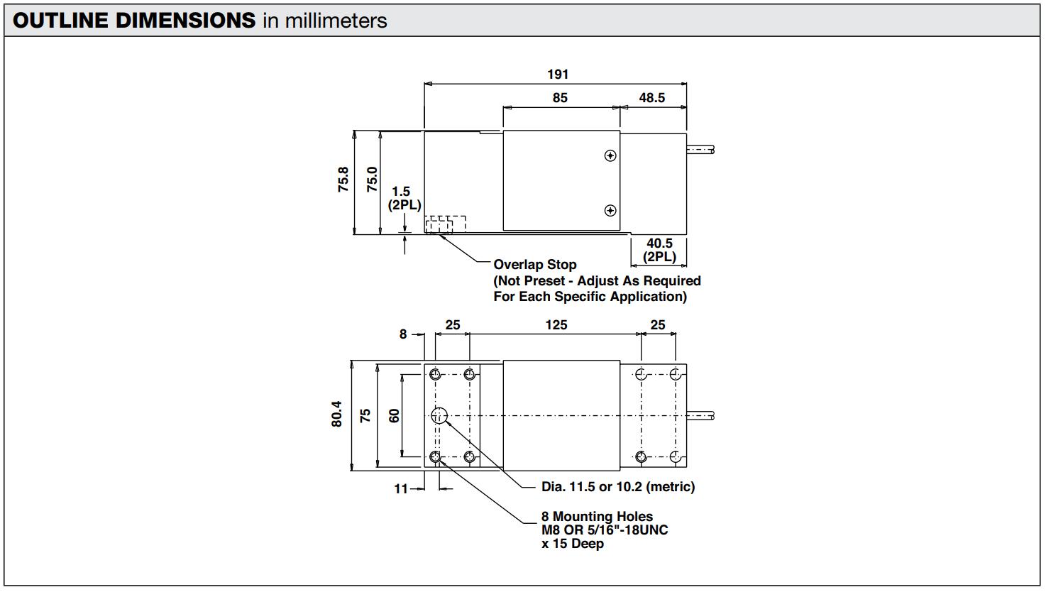 Loadcell 1250 Vishay 1