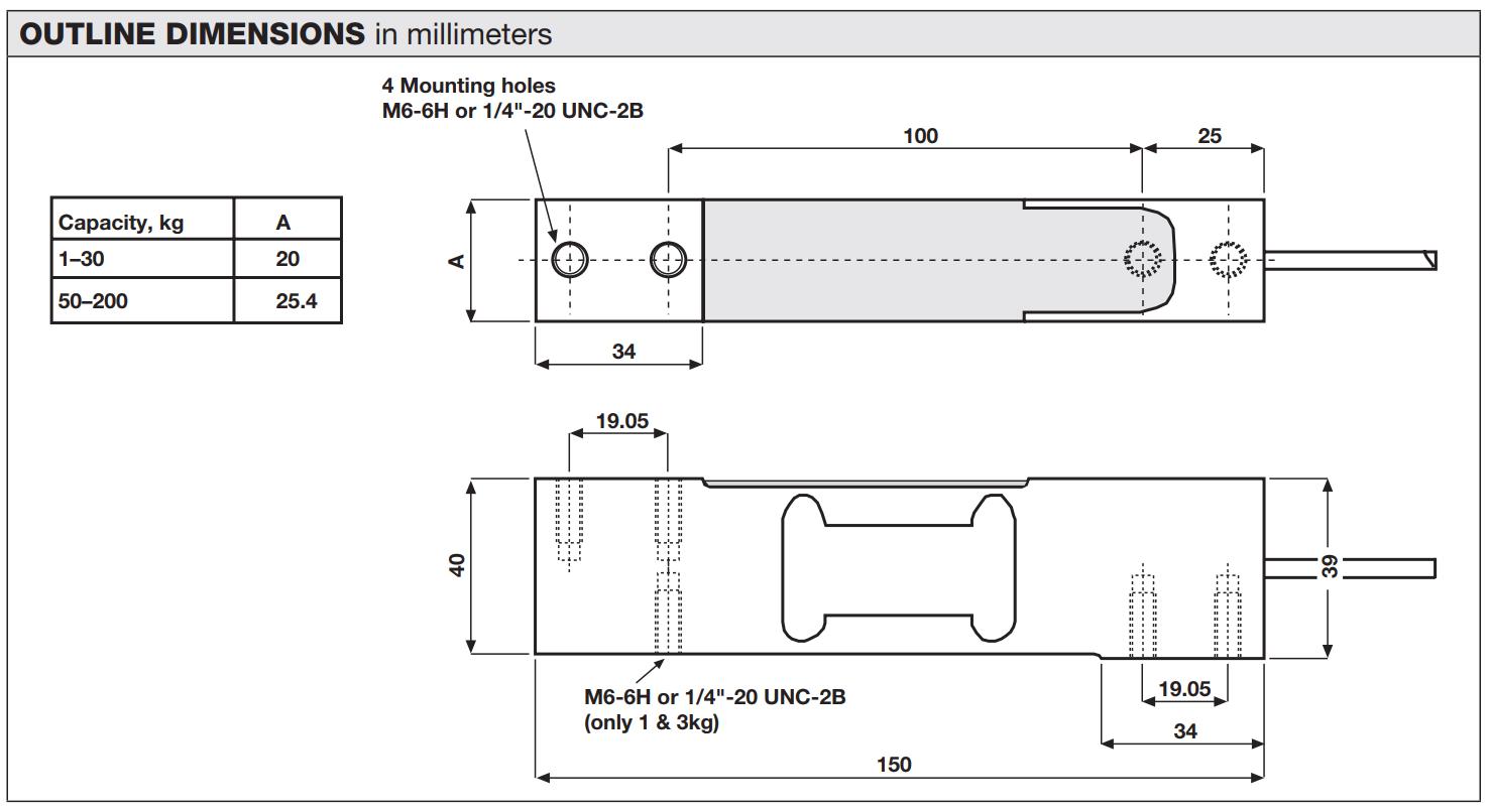 Loadcell 1042 TEDEA Vishay 1