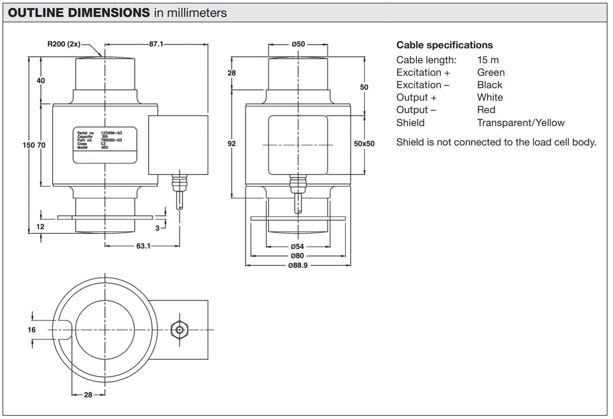 Loadcell ASC Vishay 1