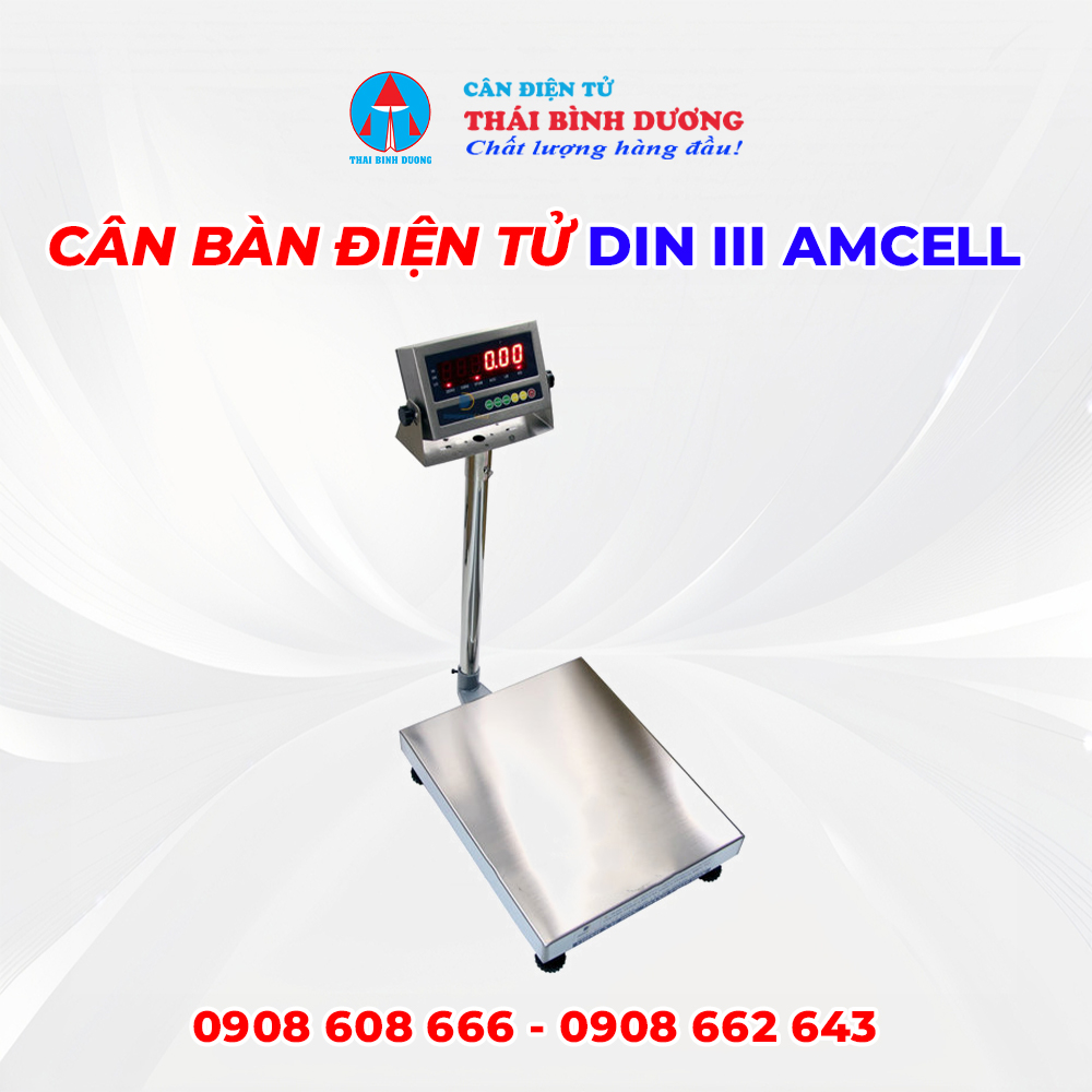 Cân Bàn Điện Tử DIN III Amcell