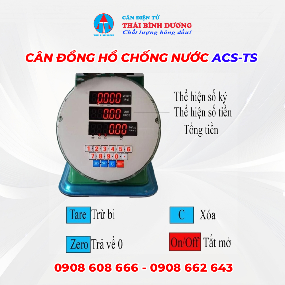 Cân đồng hồ chống nước ACS-TS  1