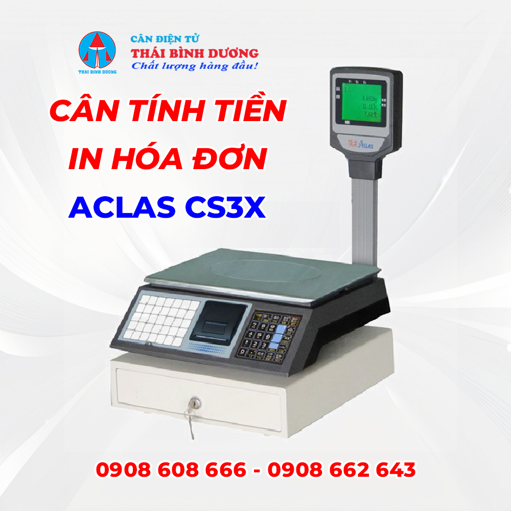Cân Tính Tiền In Hóa Đơn ACLAS CX3X