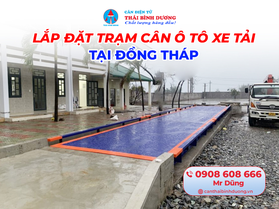lắp đặt trạm cân ô tô xe tải tại Đồng Tháp