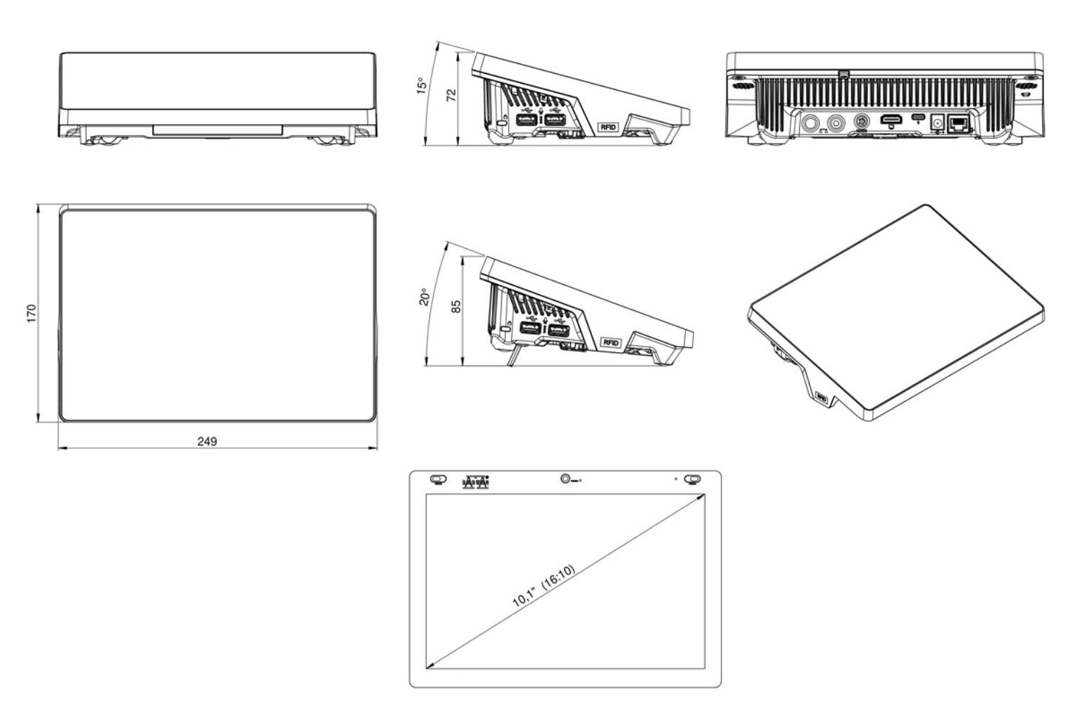 Đầu Cân Điện Tử PUE CY10 Radwag 1