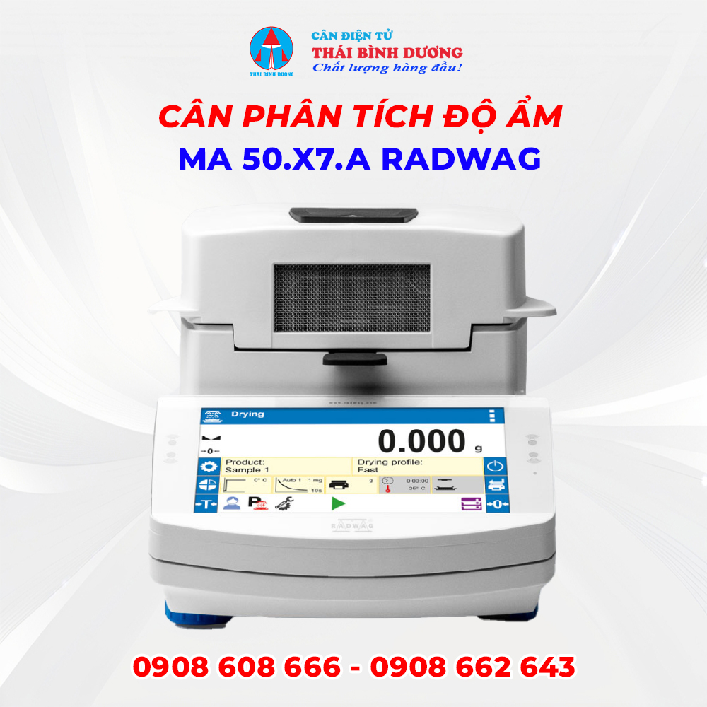 Cân Phân Tích Độ Ẩm MA 50.X7.A Radwag