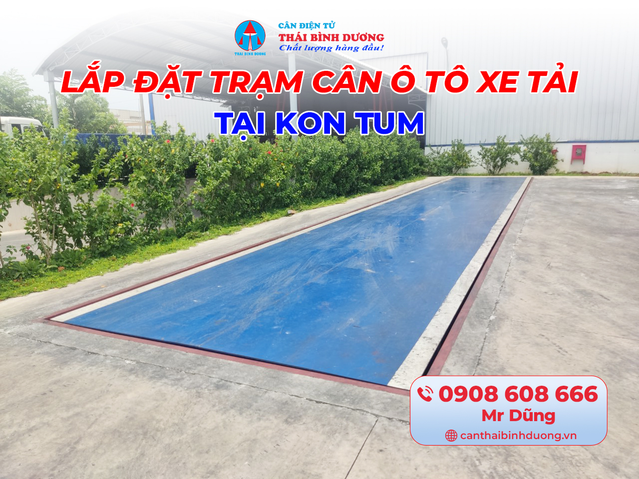 lắp đặt trạm cân ô tô xe tải Kon Tum