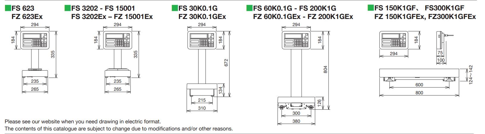 Cân Điện Tử FS Series Vibra 1