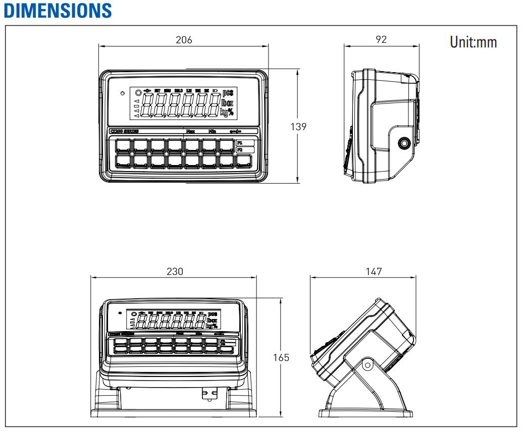 Đầu Cân Điện Tử CI-200A CAS 1