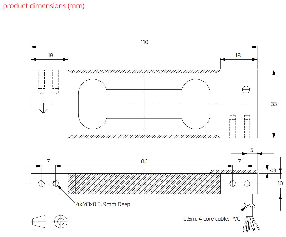 Loadcell Đơn Điểm PA3 Flintec 1