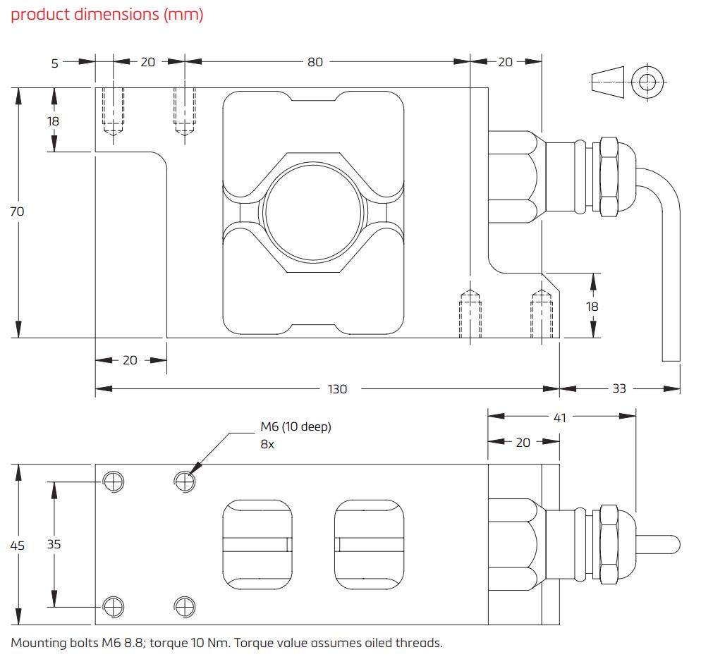 Loadcell PC12 Flintec 1