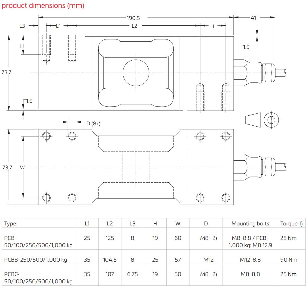 Loadcell PCB Flintec 1