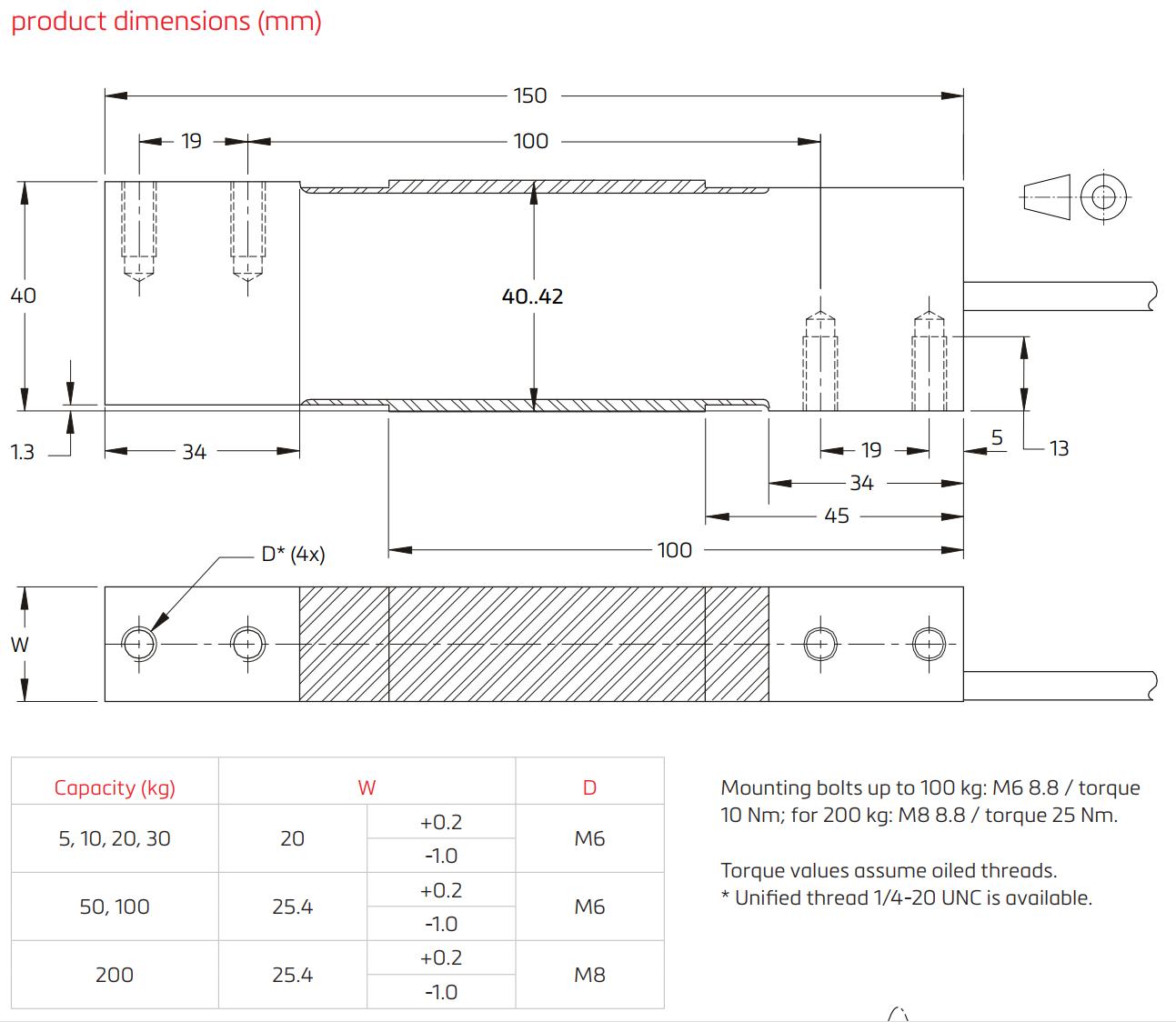 Loadcell PC42 Flintec 1
