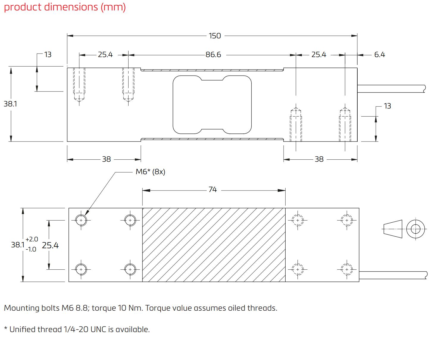 Loadcell PC46 Flintec 1