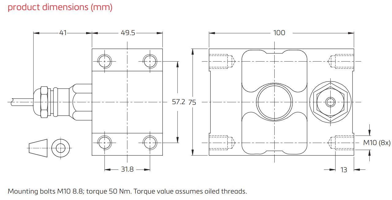 Loadcell Đơn Điểm PC2 Flintec 3