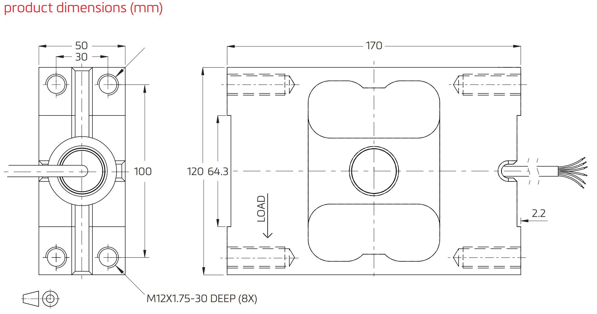 Loadcell PC6H Flintec 3