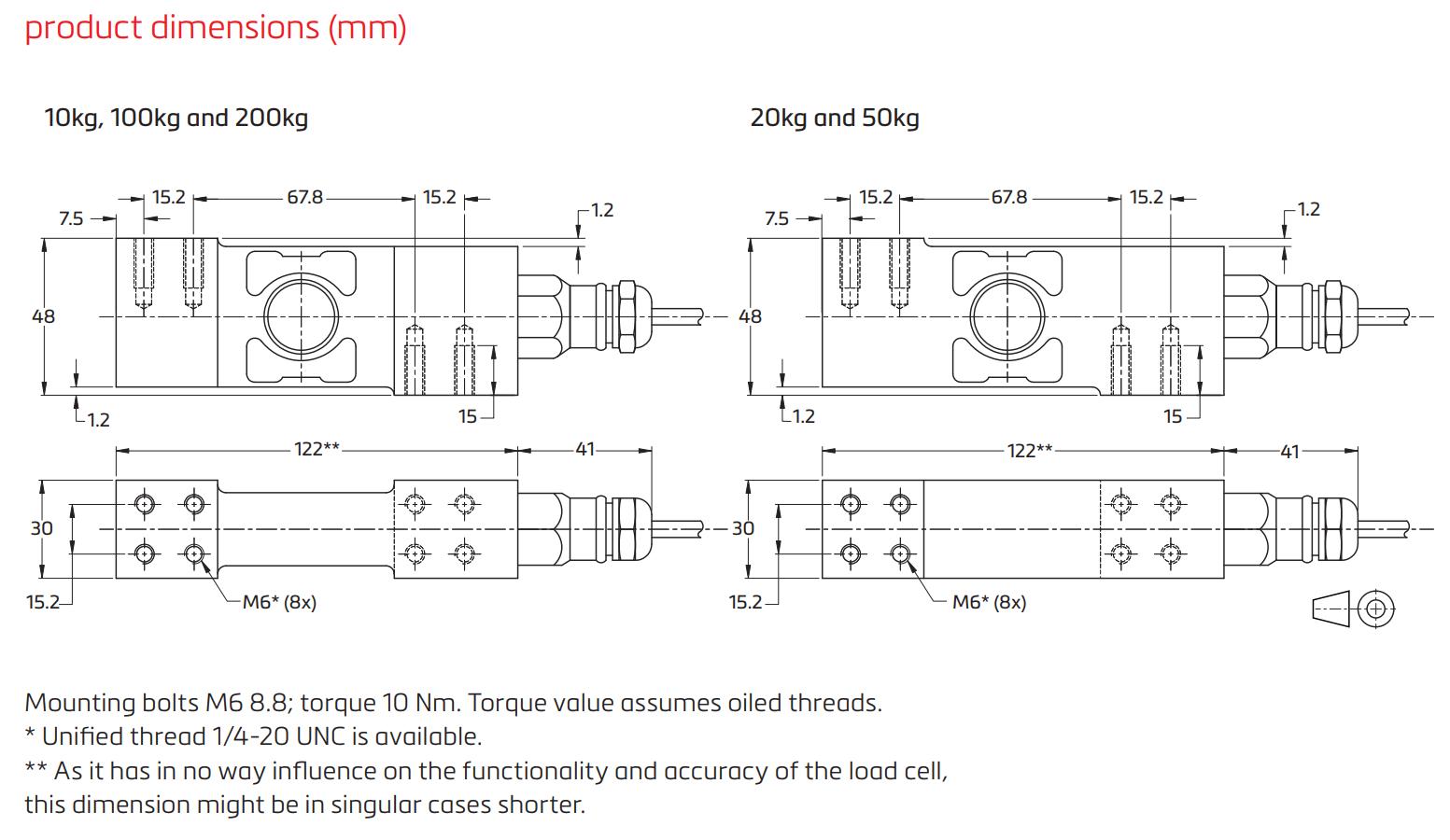 Loadcell PC6 Flintec 1